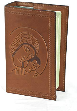 Adriatica Pelletteria Custodie in Pelle vegetale per Bibbia di Gerusalemme EDB, Rosso,