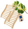 2X HOFMEISTER® Sauna Rückenlehne aus hochwertigem Linden-Holz, 51 cm, ergonomisch geformt, Made in Europe, rutschfeste Sauna Rückenstütze, Entspannen und Relaxen Dank Kopfstütze