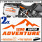 2x ADESIVI compatibile con Valigie Laterali per 1290 ADV TOURATECH GIVI TREKKER OUTBACK (arancione)