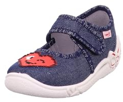Superfit Mädchen Belinda Hausschuh, BLAU/ROT 8030, 27 EU