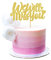 Blumomon 1Pcs Gold Glitter We Will Miss You Cake Topper for Job Change Retirement Graduation Party Cake Decorations
