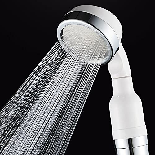 ALYHYB 3.14 inch Handheld Filtered Showerhead - Negative ion filtration Showerheads with Removable and washable design - Bathroom Shower Head Accessories with Hard Water Softener