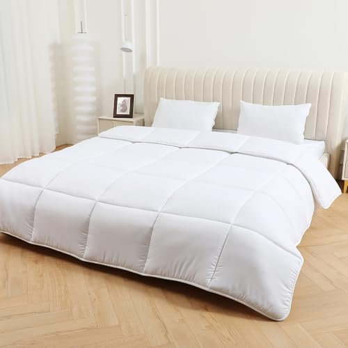 DN COLLECTION Winter Duvet Quilt 16.5 TOG Double Size 200x200cm Extra Thick & Warm Anti Allergy Soft Touch Microfibre Feels Like Down (16.5 Tog Double)