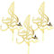 Danlai Eid Mubarak Kuchen Topper 15 Stücke Gold Glitter Ramadan Kareem, Hajj Mubarak Eid Festival Jubiläumsfeier