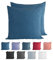 Komfortec 100% Baumwolle Kissenbezüge 2er Set 50x50 cm, Superweicher Premium Jersey Kopfkissenbezug 150 g/m², Kissenhülle, Tiefseeblau