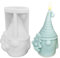 Kerzengießformen aus Silikon Zwerg 3D, Silikonform Weihnachten Resin Seife Kerze, Weihnachtswichtel Silikonformen Zubehör, Weihnachtsdeko Figuren DIY Fondant Pralinen Backformchen Ostern Wichtel (B)