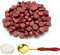 LICQIC Siegelwachs Set, Siegellack Set mit 100 Stück Sealing Wax, 1 Schmelzlöffel, 1 Teelichte, Wachsperlen Siegel für Einladungen, Karten, Umschläge, Weinpakete, Geschenkverpackungen