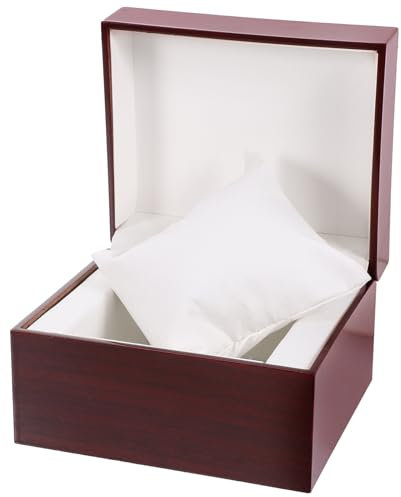 Cabilock Kasten Armband-organizer-etui Schmuckschatulle Aus Holz Schmuckhalter Aus Holz Armbandetui Aus Holz Uhrengehäuse Aus Holz Geschenkuhrhalter Aus Holz Bambus Anschauen Geschenktasche