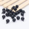 SHTGOI 50 Stücke Glöckchen Schellen Glocke 14mm Kleine Glocken Metallglöckchen Schlittenglocken Bastelglocken für Weihnachtsdekoration Schmuckherstellung Haustierhalsbänder Schlüsselbund Schwarz