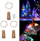 Akynite LED Flaschenlicht Bunt mit Korken, 20 LEDs 2M Lichterkette Wasserdicht, Korken Lichterkette Bunt für Flaschen Deko, für Party Weihnachten Tischdekoration Hochzeitstisch, 3er-set