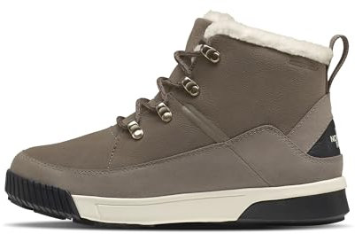 THE NORTH FACE Sierra Mid Lace WP, Botas Cortas al Tobillo Mujer, Cavern Grey White Dune, 39.5 EU