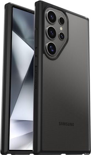 OtterBox Sleek Series Case for Samsung Galaxy S24 Ultra, Shockproof, Drop proof, Ultra-Slim, Protective Thin Case, Tested to Military Standard, Clear/Black, Non-Retail Packaging