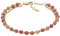 Fossil Damenarmband aus Edelstahl oder Messing mit Karabiner- oder Schieberverschluss, Hellrot