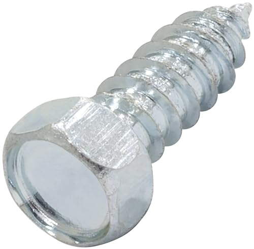 AERZETIX - C73067 - Set di 50 Viti autofilettanti Ø5.5x16mm a testa esagonale 6 lati - DIN7976 - lamiera metallo assemblaggio - in acciaio al carbonio - finitura zincata