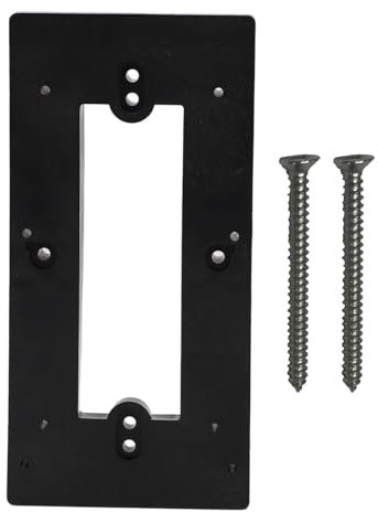 HERCHR Ring Doorbell Mount, Video Doorbell Door Mount Anti-Theft Video Doorbell Mount Universal for Video Doorbell and Wired Video Doorbell(Black)