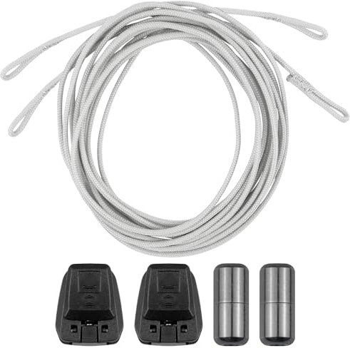Endoto Schnürsenkel Set für Ohne binden Schuhbänder Ersatz für Schuhe Shoelaces Laces Kit für Kinder Damen Herren (Grau, 56 Zoll)