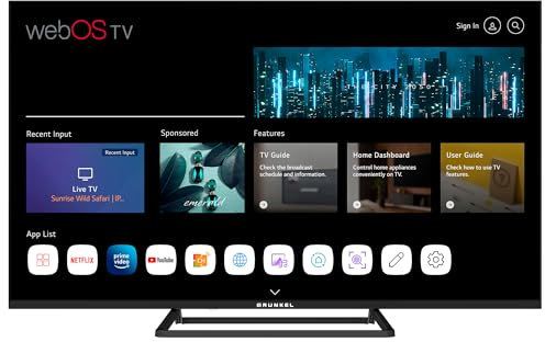 Grunkel televisor LED-4324PBW de 43 Pulgadas Smart TV