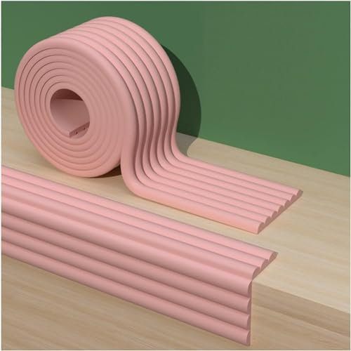 Parkhaus-Eckenschutz, Schwammkanten-Lager-Eckenschutz, Werkstatt-Fensterbank, 0,8 cm Dicke Ecke, weiche Packung (Color : Pink, Size : 2m-2pcs)