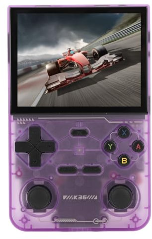 Console di Gioco retrò K36, Console di Gioco con Joystick Portatile, Batteria di Grande capacità da 3500 MAh, Oltre 16000 Giochi Integrati, con Scheda di Memoria da 64 GB, per