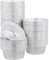 MUKSEUT 125 teglie rotonde in alluminio da 12 cm, contenitori usa e getta per pasticceria, torte, tortine, pukka, cottura, quiche