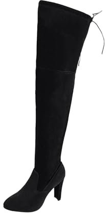 EJIMUQO Regali Natale Bambini Stivali Donna Alti Con Tacco E Plateau Stivali Da Neve Stivali Donna Tacco Alto Vinile Stivaletti Bordeaux Donna Pelle Stivali Donna Invernali