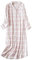 Flanell Nachthemd Damen Damen und Winter Baumwolle Übergröße Pyjamas und Home Wear Nachthemd Damen Sexy Tiger Nachthemd Langarm (White, XXL)