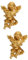 Ciieeo 2st Engelsskulptur Zum Aufhängen An Der Wand Wanddekoration Heimtextilien Zuhause Engel Ornamente Engelsfigur Süßes Engelsmodell Desktop-Engel-skulptur Gartendekoration Golden Harz