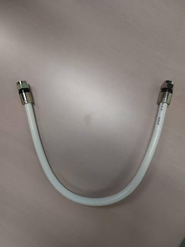 TUOLNK Cable TV Antenne Câble d'antenne TV coaxial mâle vers mâle de 1m avec 2 adaptateurs femelle vers femelle pour TNT, tv numérique et Sky Box