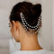 XCSJ 2 Pcs Haarnadeln Hochzeit Perle Haarklammer, Quaste Pille Haarspangen Damen, Modisch Elegant Metall Haarspange für Braut, Brautjungfer, Frauen und Mädchen Hair Clip Hair Accessories(Gold)