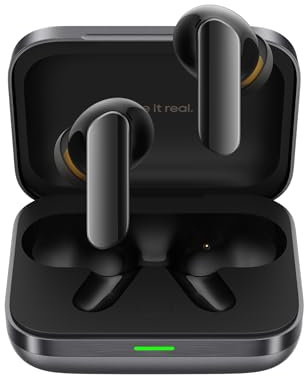 realme Air 7 Pro Auricolari Bluetooth con Cancellazione Attiva del Rumore AI, Hi-Res Audio LHDC, Doppio DAC, Autonomia 48h+, ANC Personalizzabile,Grigio Metallizzato