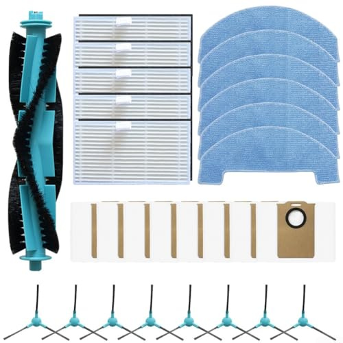 Zubehör-Set für Roboter-Staubsauger für Ultenic für T20 Pro für Honor S3 für R3 für T10 für Lite, Ersatz-Kit mit Hauptbürste, Filtern, Mopptüchern, Staubbeuteln, Seitenbürsten (B)
