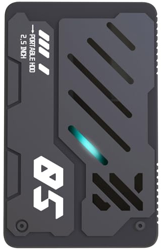 Uqezagpa Externes Festplattenlaufwerk mit USB 3.1 Typ C, 6,3 cm (2,5 Zoll), hartes Aluminium, 160 G, 250 G, 320 G, 500 G, 750 G, 1 TB Speicher, stoßfest, hart