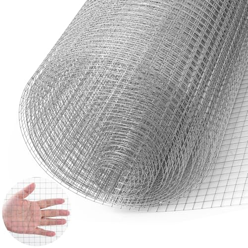 1m X5m Hasendraht 100cm Hasengitter Volierendraht 12x12mm Maulwurfgitter Wühlmausgitter Für Hochbeet Zaun Hühnerdraht Maschendrahtzaun Kaninchendraht 0,7 mm Verzinkt Drahtgitter (3pcs)