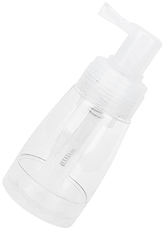 Flacone Spray per Polvere per Capelli Trasparente Ricaricabile 180ml Ugello Pompa Strumento per Acconciature per Parrucchieri e Stilisti - Realizzato in PE