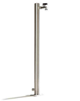 Schneck Wasserzapfstelle Edelstahl V2A Wasserzapfsäule Ø60mm 1m Wasserverteiler WS6010