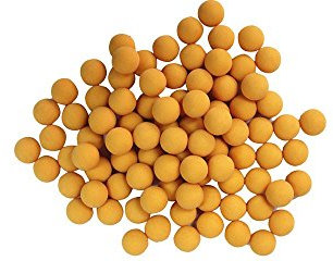 New Legion Rubberballs/Gummibälle Cal. 68 - im Pot 100 - gelb