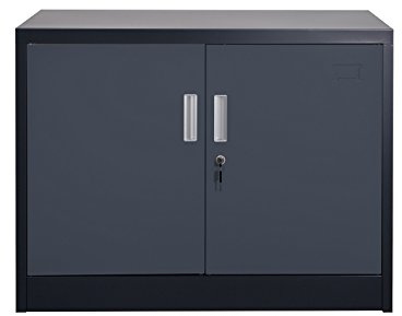 Jet-Line | Büroschrank | Metall | W900xD400xH680 | Aktenschrank | Saratow | dunkelgrau | Werkzeugschrank | Lager | Schrank | Metallschrank | Mehrzweckschrank | Abschließbar |