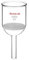 StonyLab Imbuto Filtrante Buchner in Vetro Borosilicato con Fritta Media (G2), Diametro Interno 76mm, Profondità 80mm (250 mL)