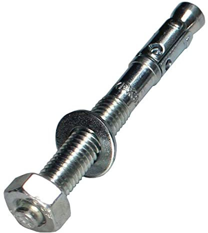 Lumonic 5x chevilles pour charges lourdes M8 x 75 Galvanisé I Pour utilisation comme chevilles métalliques, chevilles à boulon, chevilles éclair I Pou