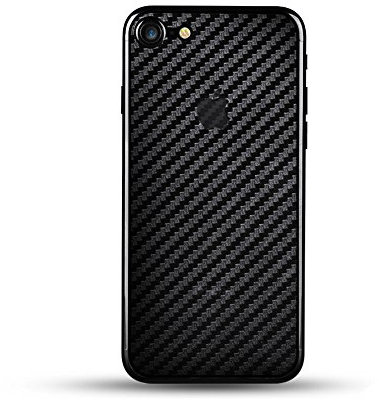 qichenllu Carbon Muster 4 Stück Rückseite Folie kompatibel mit iPhone 8,Folie Hinten kompatibel mit iPhone 8,Klar Matt Klebefolie Kratzfest Hinten Schutz