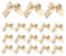 Weihnachten Schleifen Golden Weihnachtsbaum Schleifen Bowknots Weihnachtsbaum Anhänger Deko 5,5cm Stück