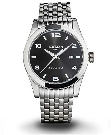 Locman Island Trendige Herrenuhr 0613A01S-00BKWHB0, Armband