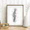 Din A4 Kunstdruck ungerahmt Anatomie Oberkörper Mensch Nerven Neurologie Medizin Arzt Druck Poster Bild