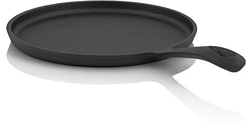 BBQ-Toro Gusseisen Pancakepfanne | Ø 19 cm - rund | Gusseisen Grillpfanne | bereits eingebrannt - preseasoned | Pfannkuchen Pfanne, Crepe Pfanne, Palatschinkenpfanne, Eierpfanne, Tortilla