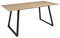 IDMarket - Esstisch, ausziehbar, rechteckig, Havana, 6-8 Personen, Industriedesign, 150-180 cm