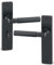 URFIC Lever Bathroom Door Handle. Black Colour Nickel Finish. Set of 2 Lever Lock Handles. Ebony Black Finish. 18.3 cm x 4 cm