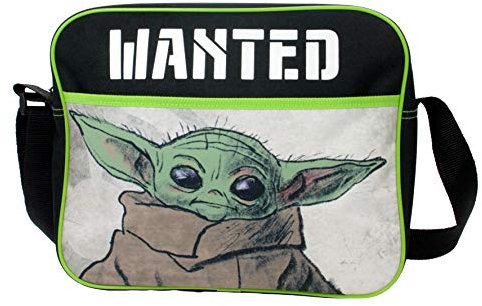 The Mandalorian The Child WANTED Messenger Courier School Cross Body Bag