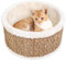 vidaXL Katzenkorb Rund 36cm Seegras Katzenbett Hundebett Schlafplatz Katzen