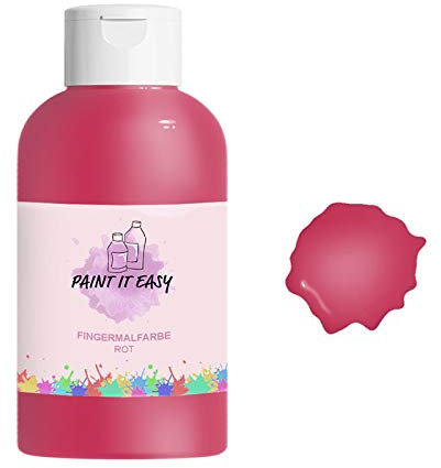 PAINT IT EASY NEU Fingerfarbe Happy Painting, 750 ml, Rot