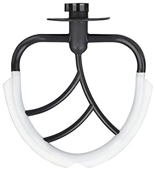 Klarstein Flexi-Rührhaken Ersatzteil Rührelement für die Küchenmaschinen Bella Pico 2G/Bella Robusta Aluminium-Druckguss Silikon-Ummantelung schwarz